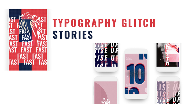 Glitch Stories Typography Pack