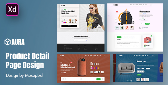 Aura - Product Detail Page Design Layout