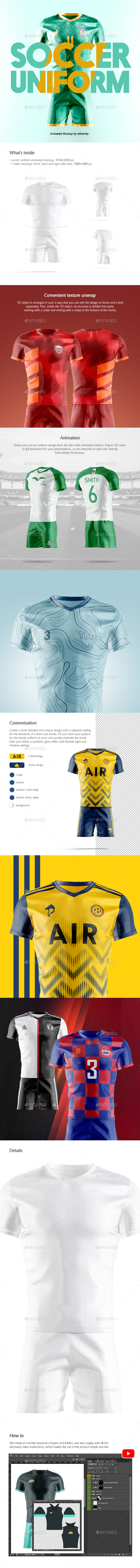 Download Soccer Uniform Animated Mockup By Rebrandy Graphicriver