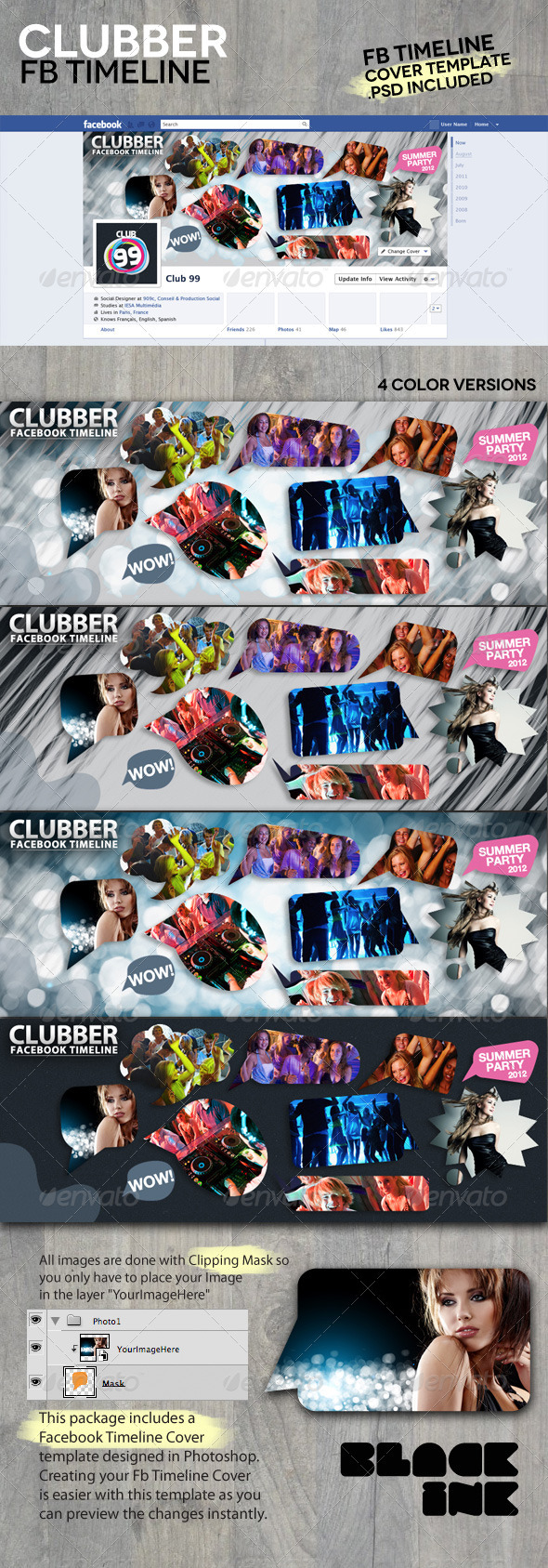 Clubber Facebook Timeline