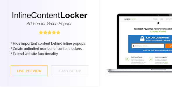 Inline Content Locker - CodeCanyon 9433431