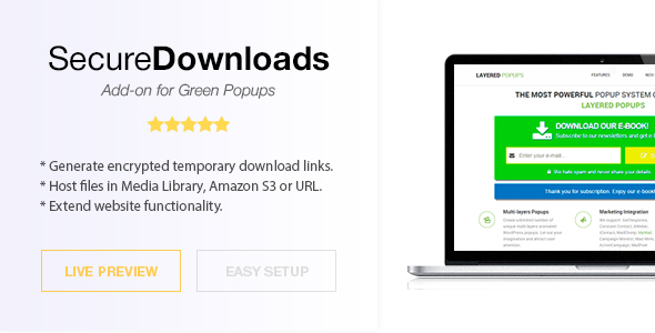 Secure Downloads - CodeCanyon 10550769