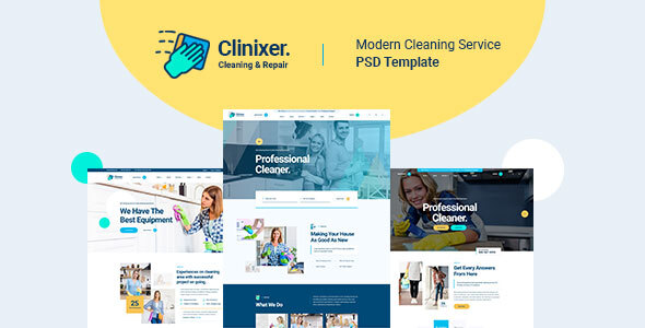Clinixer - Cleaning - ThemeForest 26567378