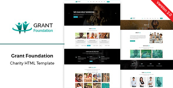 Wonderful Grant Foundation – Charity Website Template Bootstrap