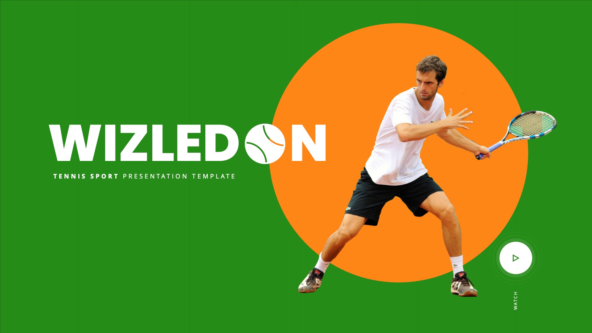 WIZLEDON Tennis Sport Google Slides Template, Presentation Templates