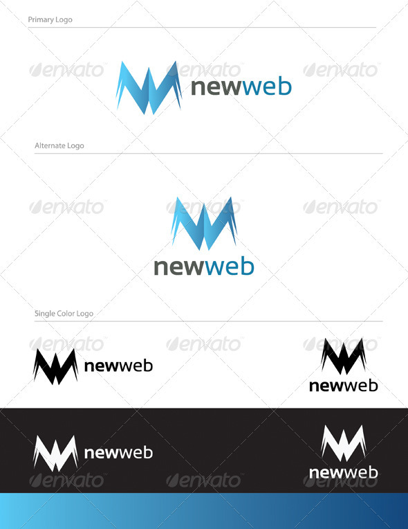 New Web Logo Design - LET-030 - Letters Logo Templates
