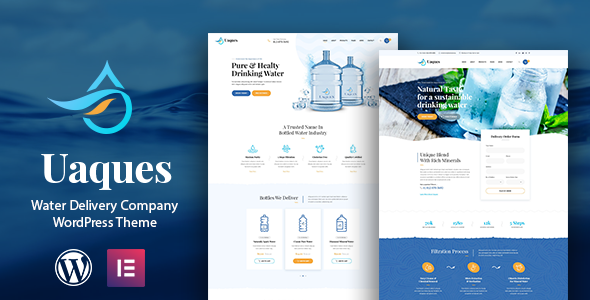 Uaques – Drinking Water Delivery WordPress Theme