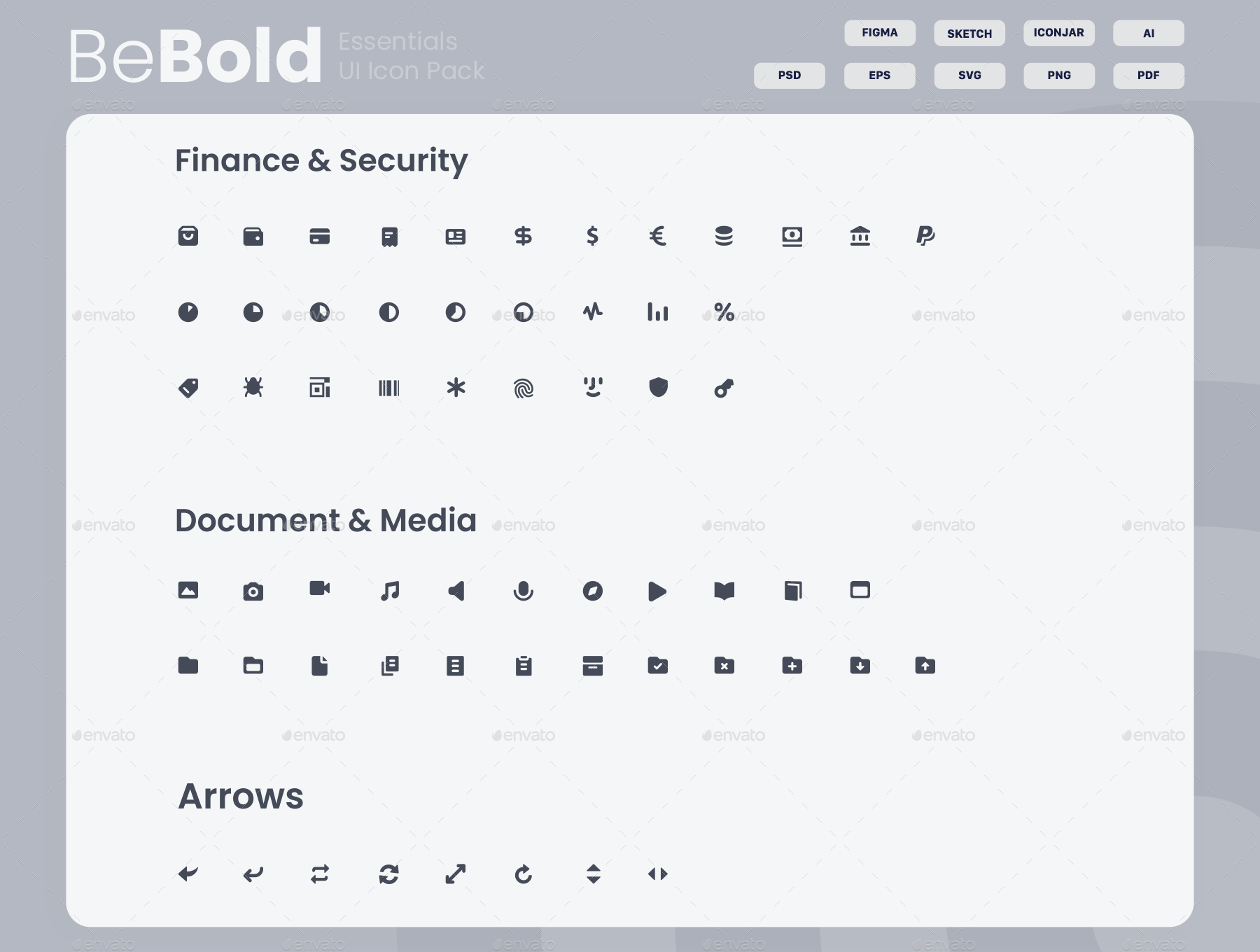 BeBold Essentials UI Icon Pack, Icons | GraphicRiver