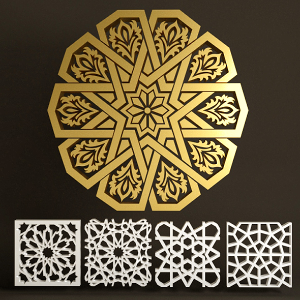 islamic art decor - 3Docean 26588628