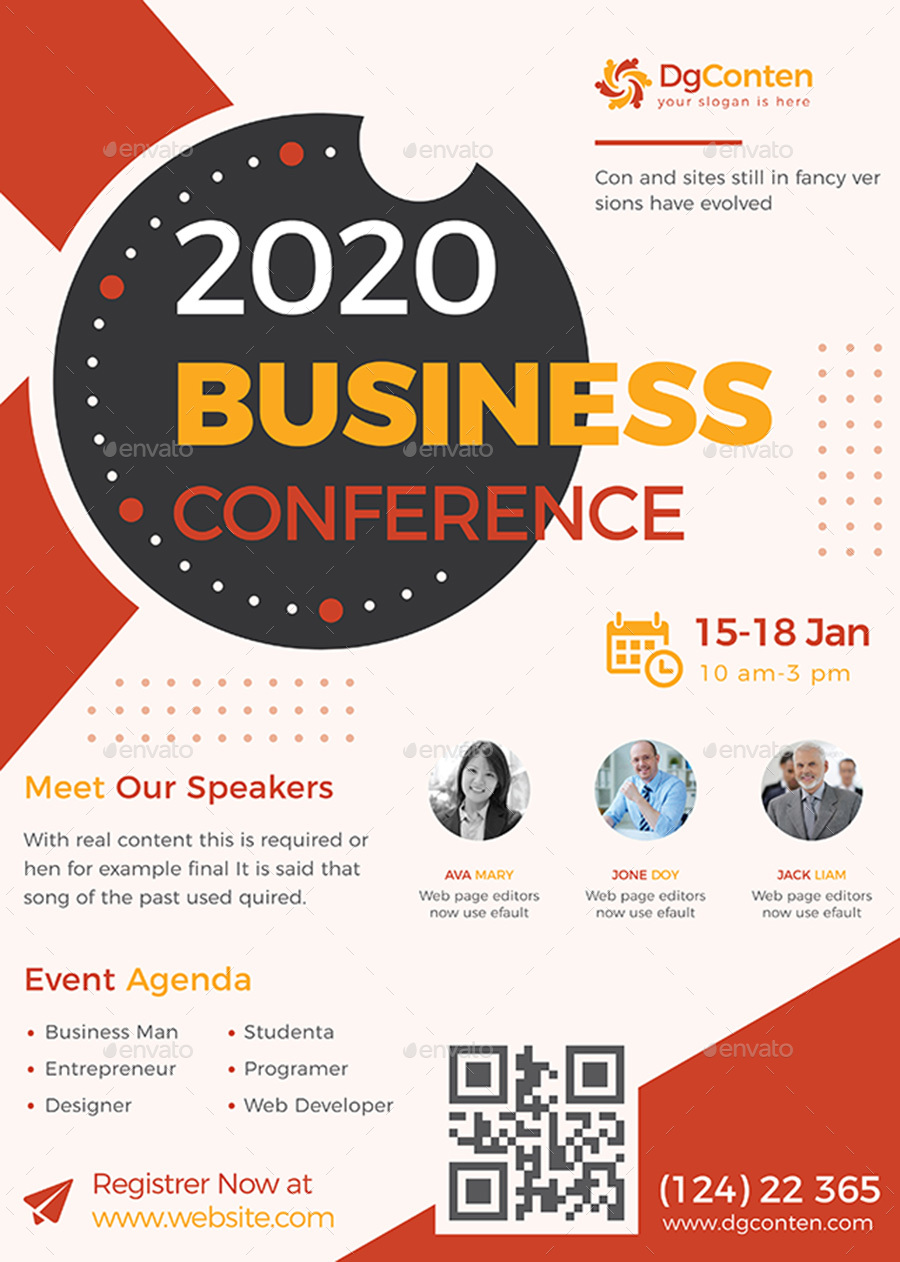 Conference / Event Poster Template, Print Templates | GraphicRiver