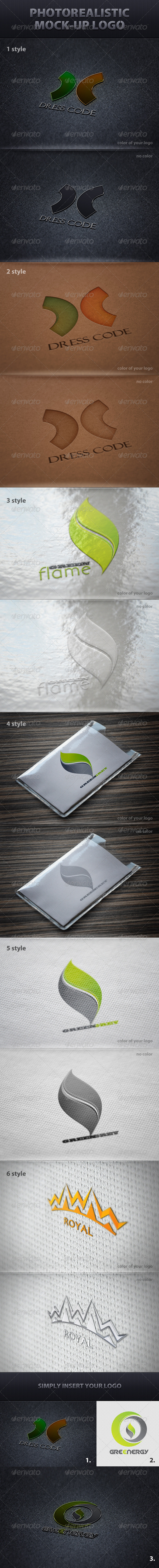 Photorealistic Mock-Up Logo - Logo Product Mock-Ups