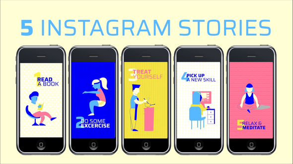 5 Instagram stories - VideoHive 26592158