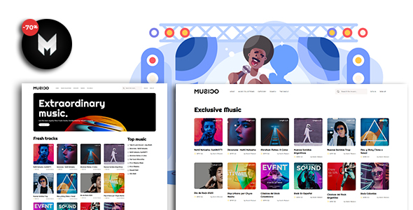 MUSICO – Premium Music Download System with Website