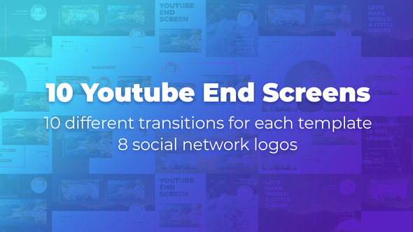 Youtube End Screens - VideoHive 26596100