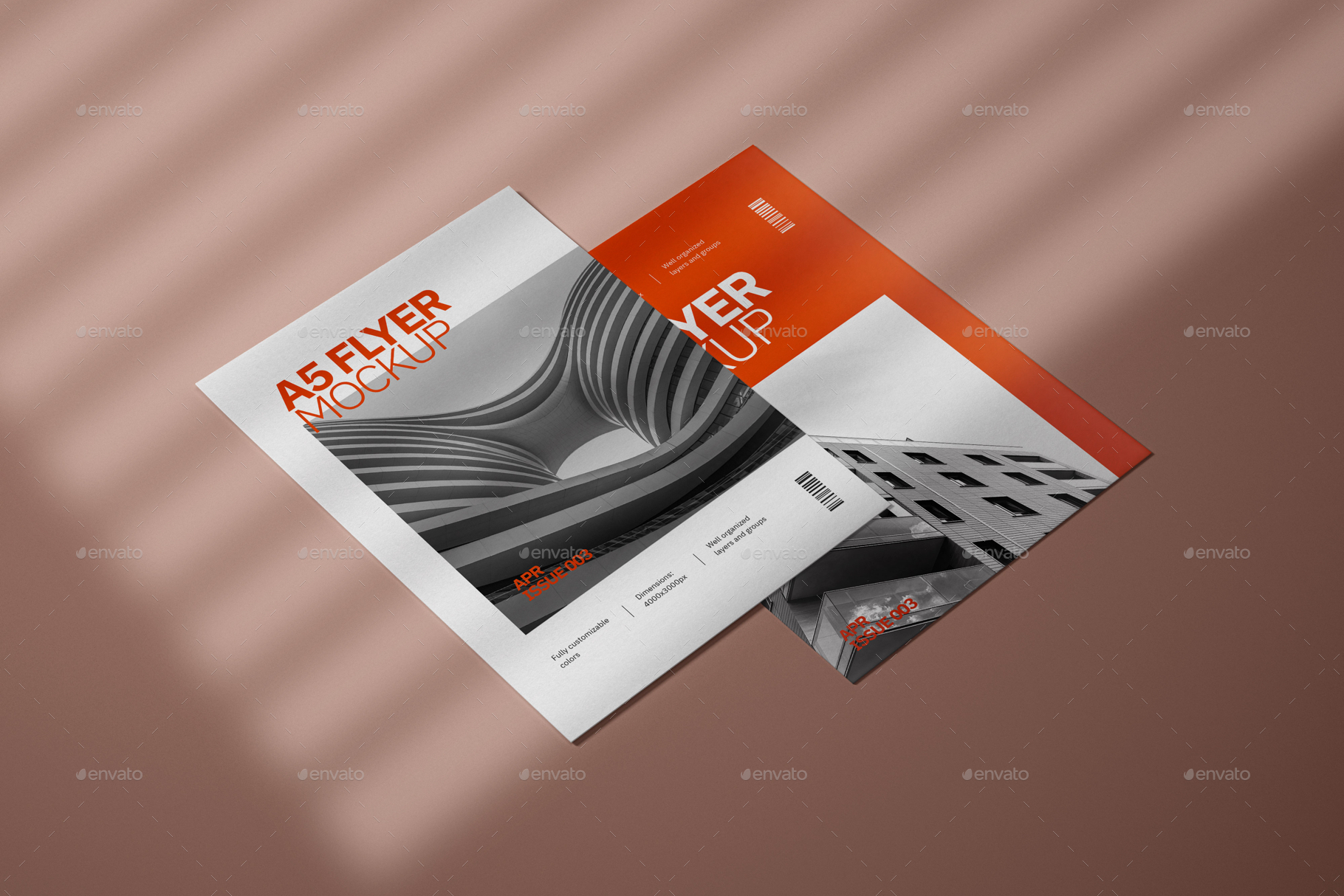 Download A5 Flyer Mockup Set by deeplabstudio | GraphicRiver