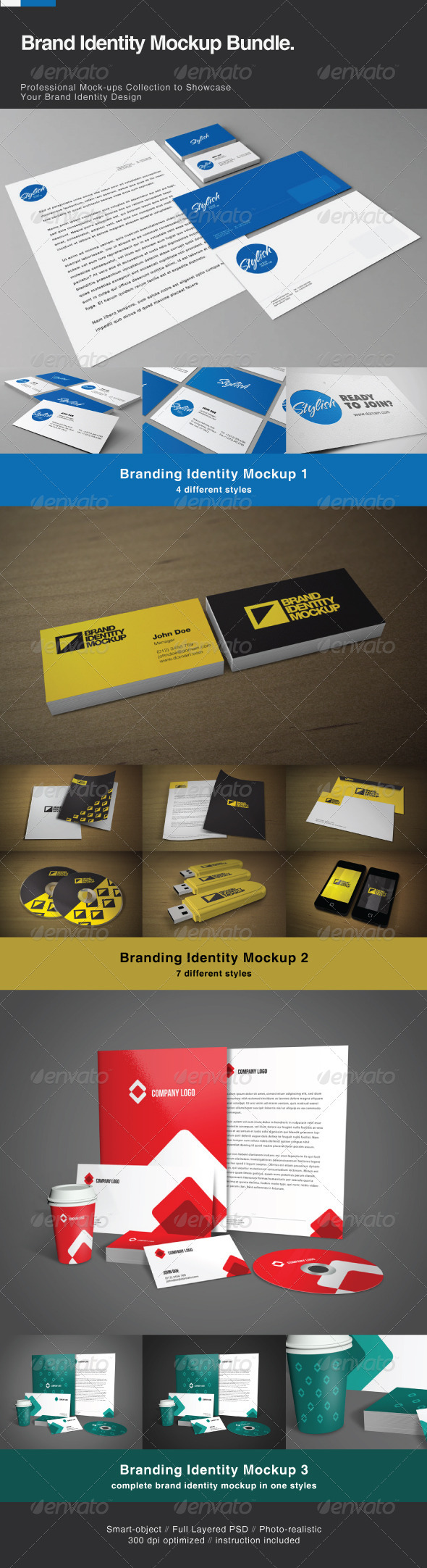 Download Brand Identity Mock-up Bundle by CodeID | GraphicRiver
