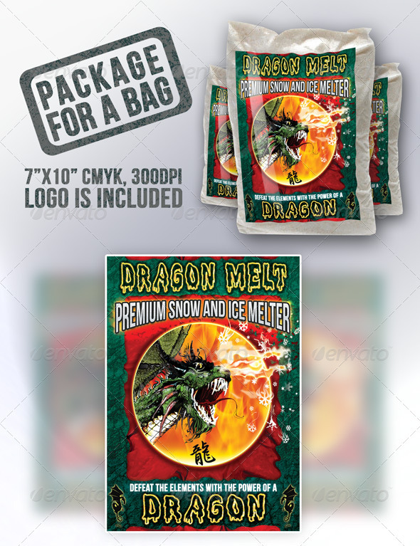 Bag Package Graphics - Packaging Print Templates