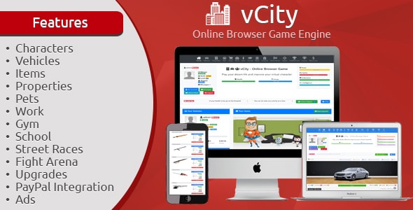 vCity – Online Browser Game Platform