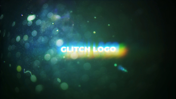 Flare Glitch Logo Mogrt