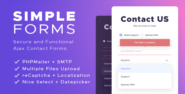 Simple AJAX Contact Forms (Mobile First)