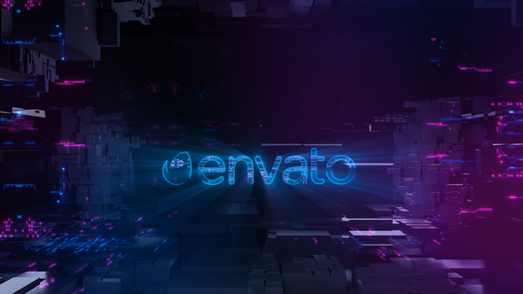 Neon Digital Logo - VideoHive 26600790