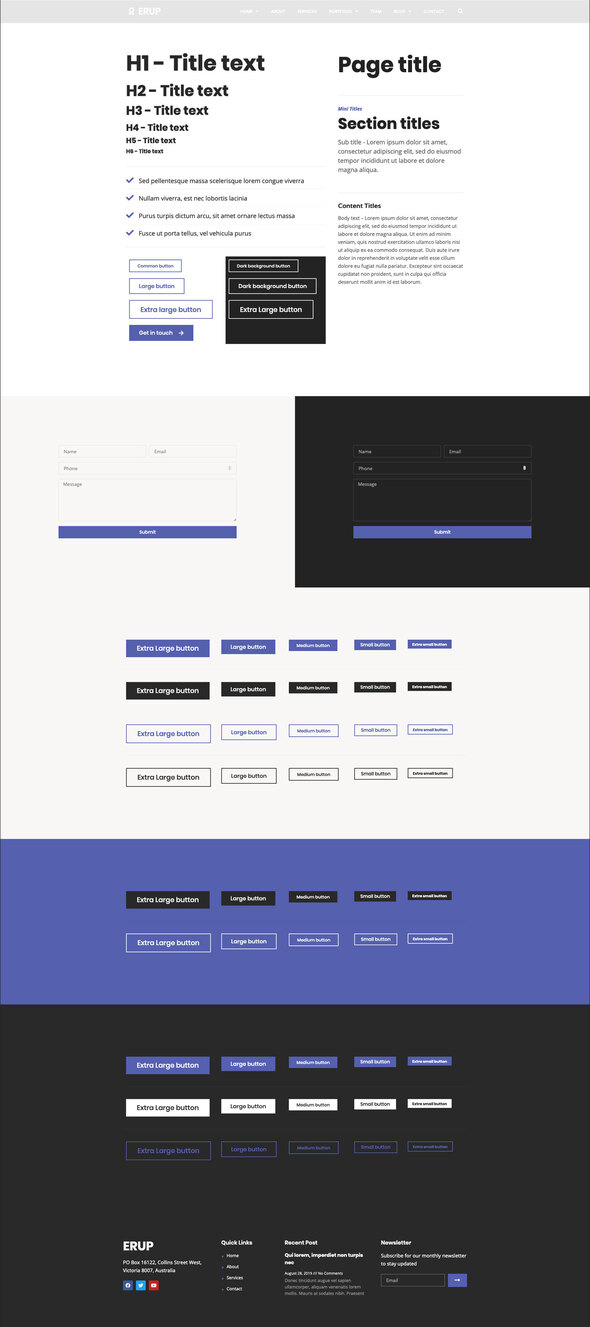 Erup - Business Elementor Template Kit