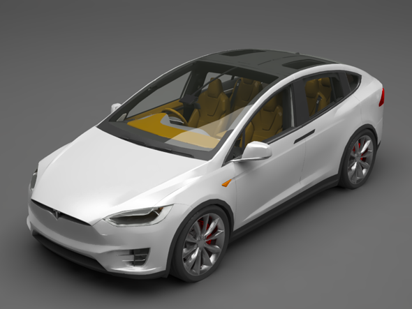 Tesla Model X - 3Docean 26602863