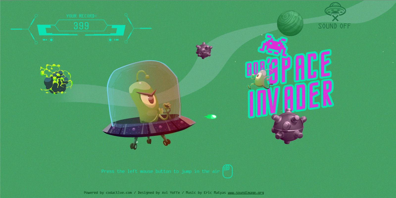 Bob Space-Invader - HTML5 Game (Construct3) by assafsahar | CodeCanyon