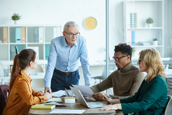 Teamwork at business meeting - Stock Photo - Images
