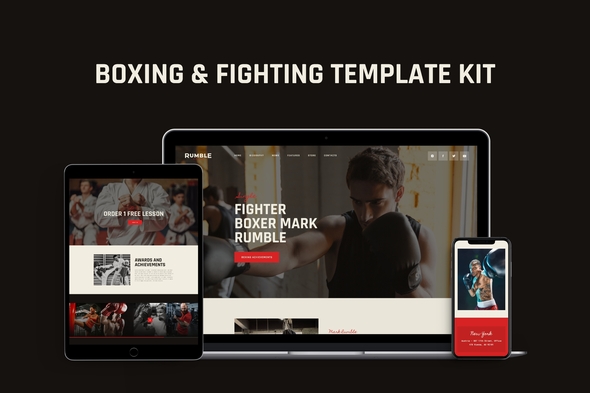 Rumble - Boxing, MMA & Fighting Elementor Template Kit