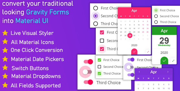 Gravitizer – Gravity Forms Material UI Styler