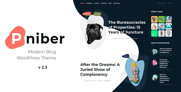 Pniber – Modern Blog WordPress Theme