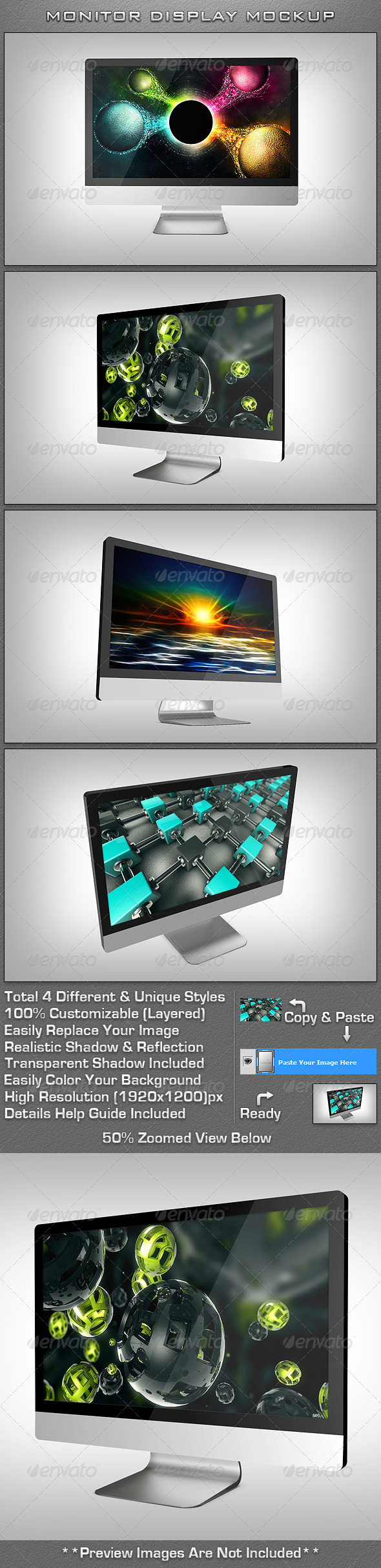 Monitor Display MockUp - Monitors Displays