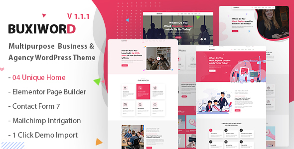 Buxiword – Digital Agency WordPress Theme