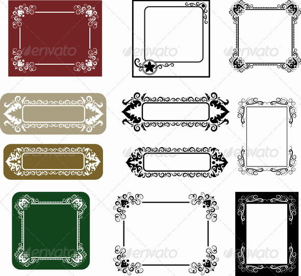Label Frame Ornaments