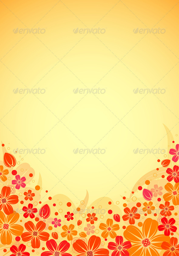 Flower background - Borders Decorative
