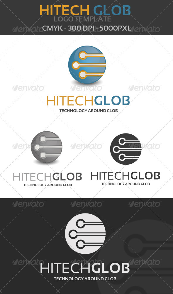 Hitech Globe Logo template - Objects Logo Templates