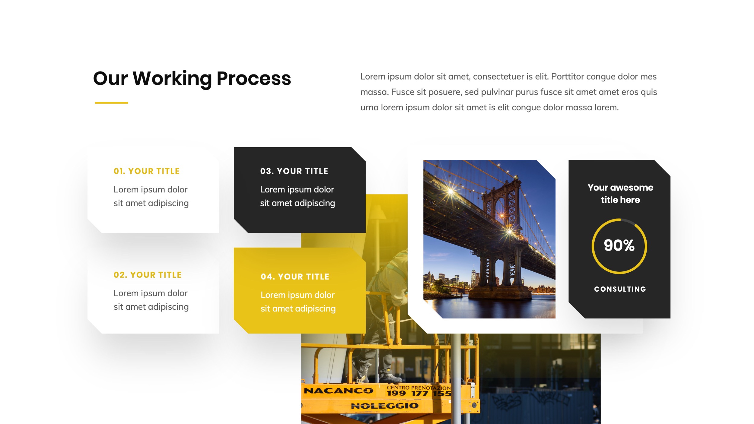 Construction & Building Google Slides Template, Presentation Templates