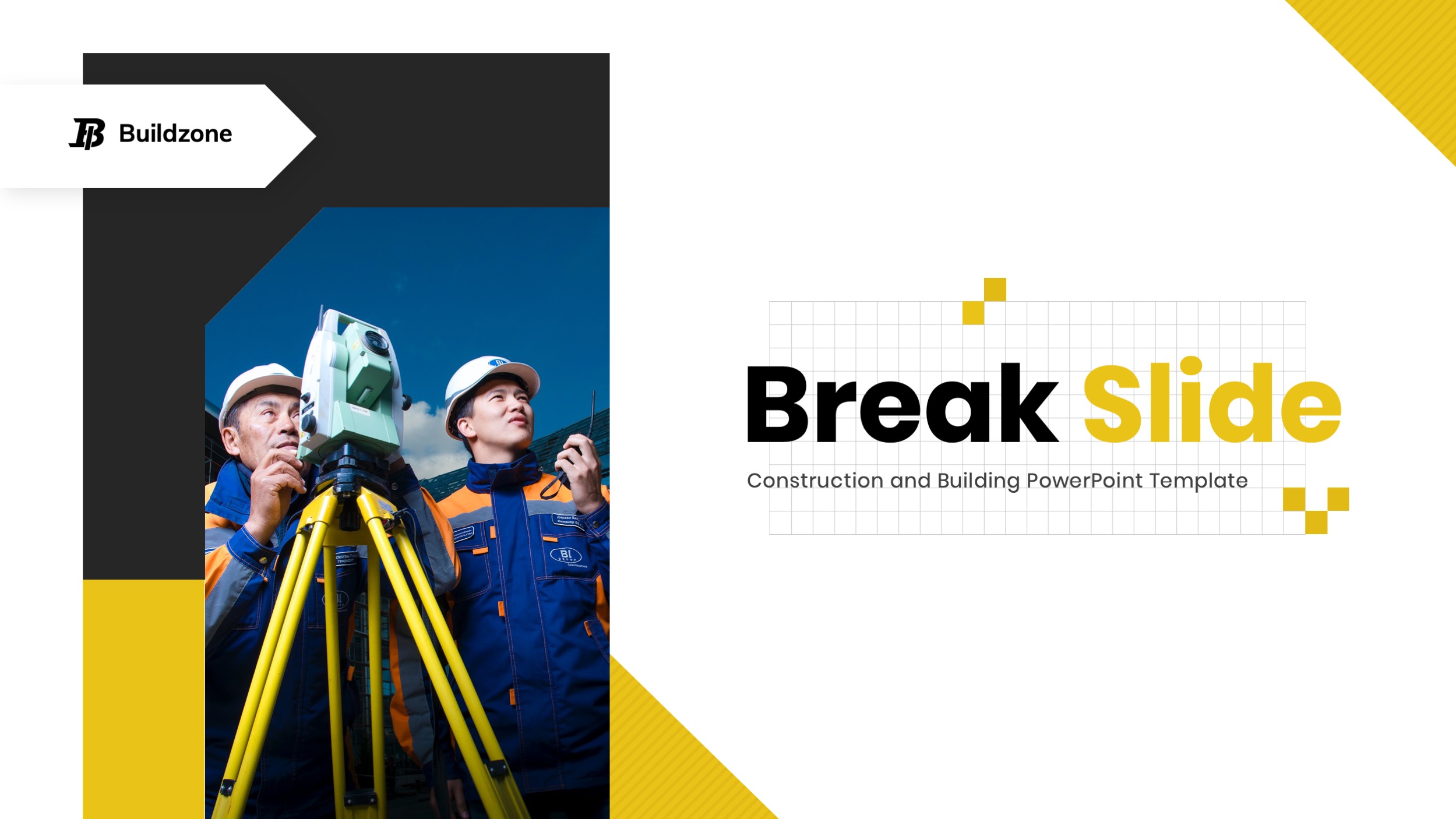 Construction & Building Google Slides Template, Presentation Templates