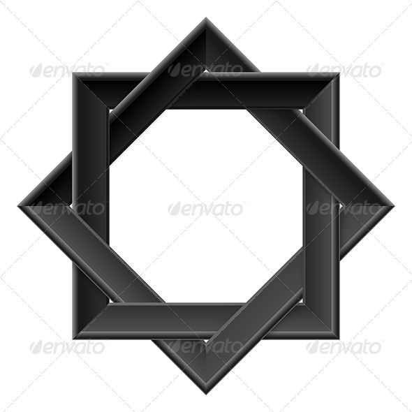Realistic black frame