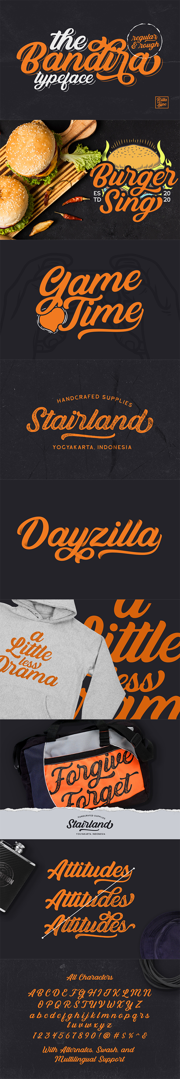 Bandira Script Typeface