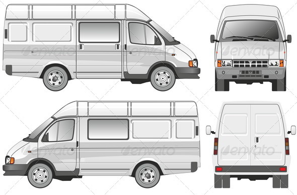 Delivery Van - Man-made Objects Objects
