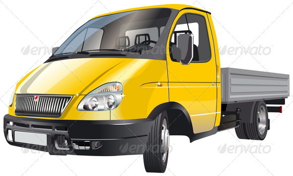 Cargo Truck - Man-made Objects Objects