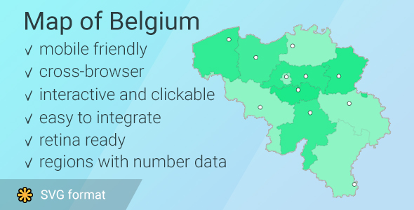 Map of Belgium