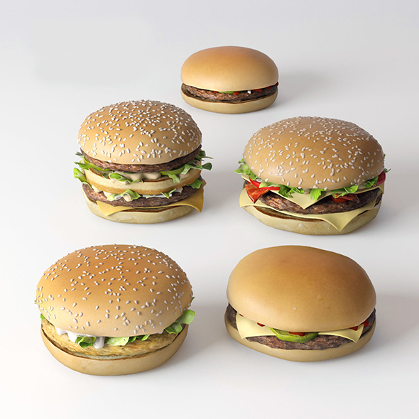 Burgers collection - 3Docean 26622867