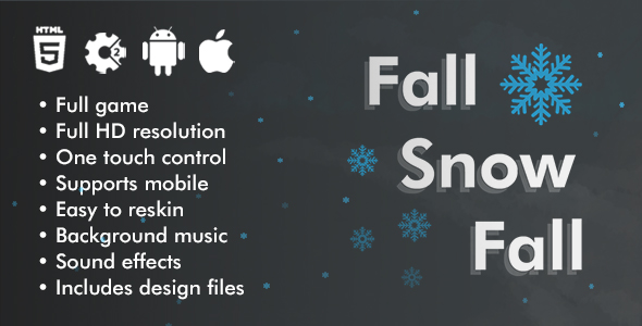 Fall Snow Fall - HTML5 Game Construct 2