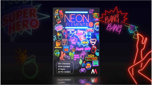 Neon Elements - VideoHive 26627397