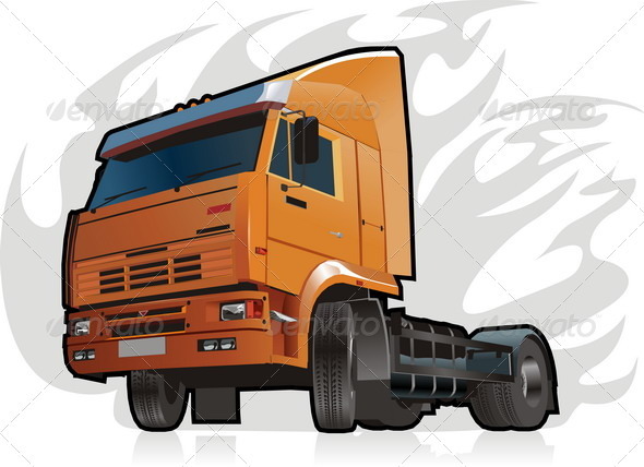 Semi Truck - Man-made Objects Objects