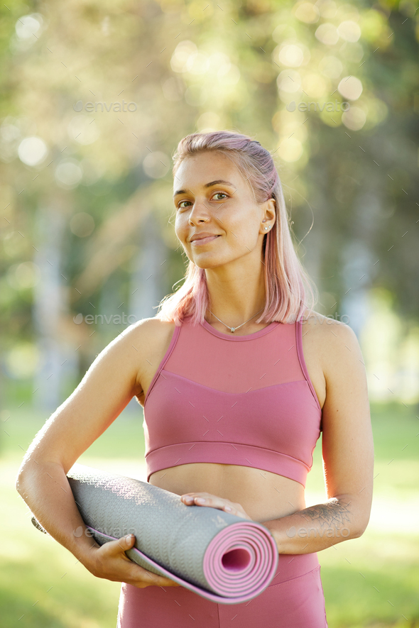 Doing fitness outdoors - Stock Photo - Images