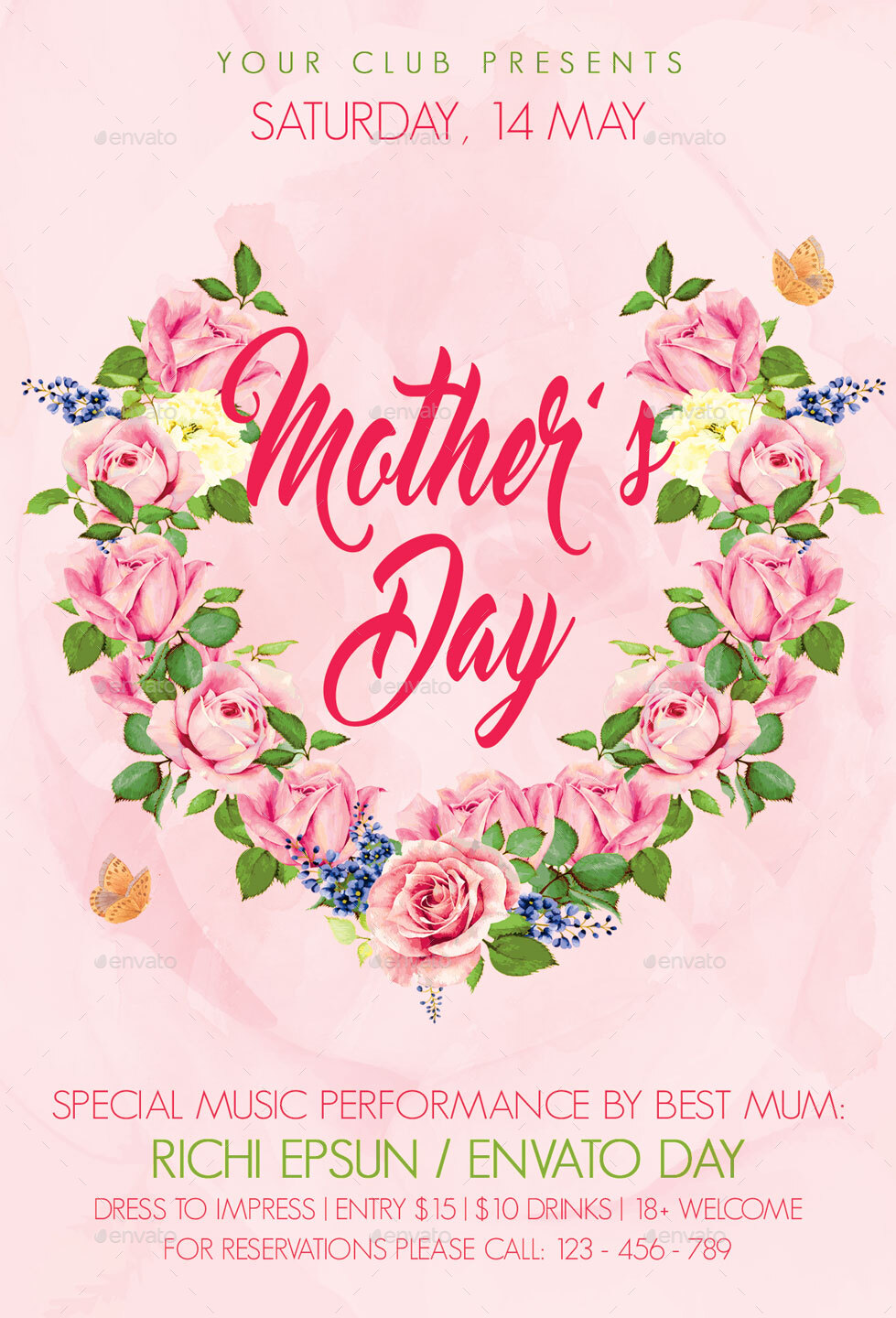 Mothers Day Flyer by oloreon | GraphicRiver